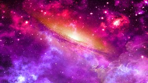  Galaxy Through a Nebula