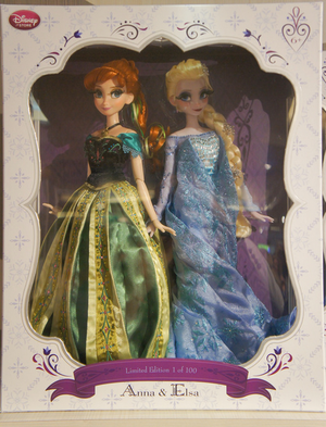  LE 17" Harrods Anna and Elsa