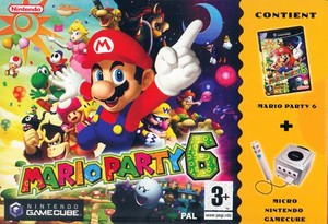  Mario Party 6 GameCube and Microphone bundle BoxArt