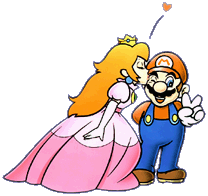  Mario and 桃子