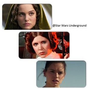 Padme,Leia,Rey