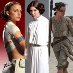 Padme,Leia and Rey
