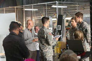 Parker Young behind the scenes of Enlisted