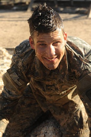  Parker Young behind the scenes of Enlisted
