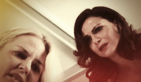 Regina's worried face