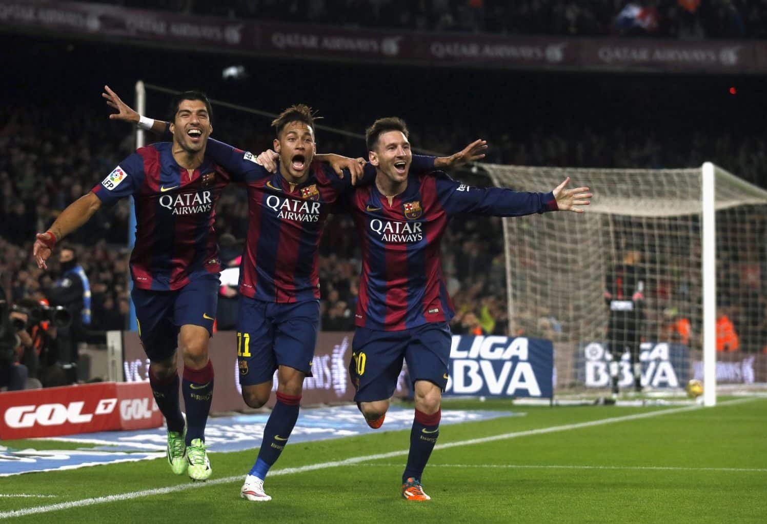 Suarez , Neymar and Messi