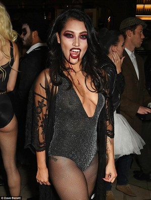  Vanessa at a Halloween Party