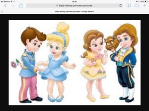  Young Disney princesses with their future princes