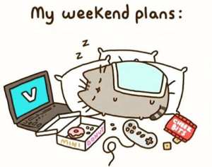  my weekend plans