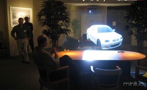  3d holographic projection car thumb