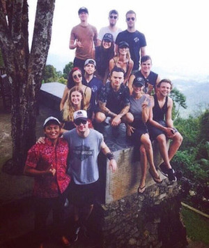  5SOS with বন্ধু in Bali