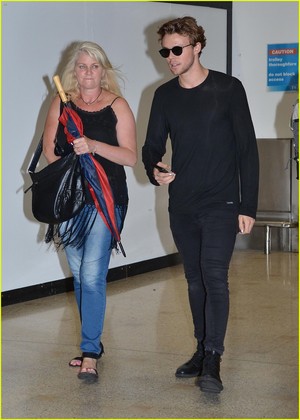  Ash at the airport in Sydney
