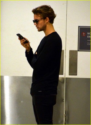 Ash at the airport in Sydney