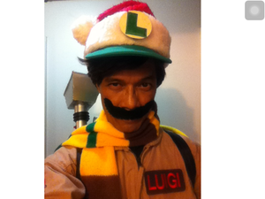  giáng sinh Boo/Ghostbuster Luigi!