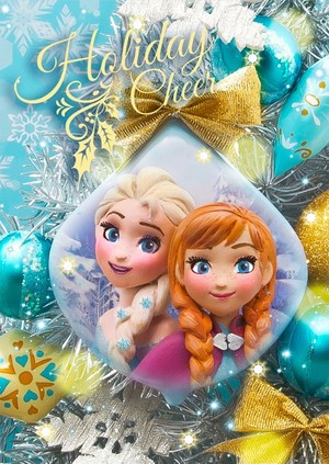  Disney Jepun Frozen Krismas Card