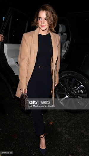  Emma leaving the screening of The True Cost in লন্ডন [yestarday]