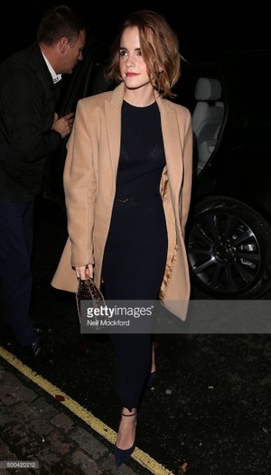  Emma leaving the screening of The True Cost in Londres [yestarday]