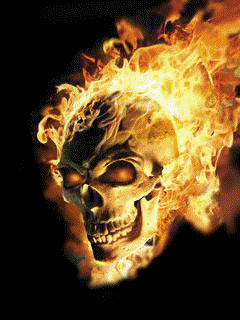  Flaming Skull