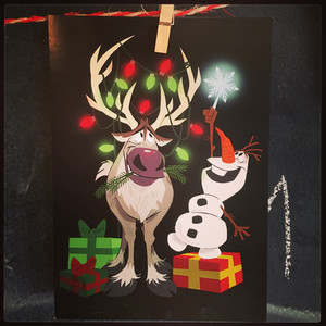  Frozen Holiday Card