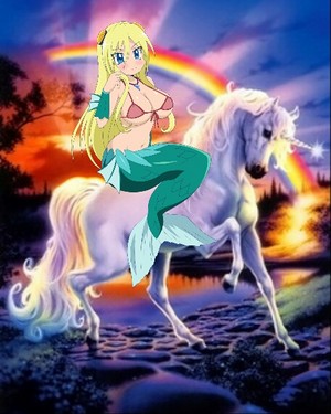  Fuji san riding her Beautiful Unicorn