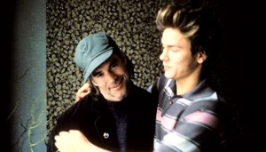  Gus バン Sant and River Phoenix behind the scenes of My Own Private Idaho