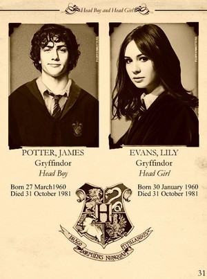  Lily Evans & James Potter: Head Girl & Head Boy