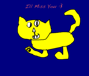  Ill miss Du drawn cat
