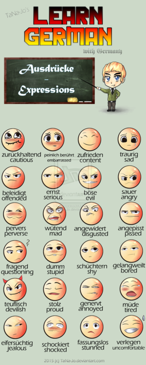  Learn German Smileys by tana jo