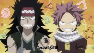 Natsu and Gajeel Doing Their Stubborn Thing
