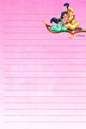 Walt Disney larawan - Princess Jasmine, Prince Aladdin & Carpet