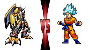  War Greymon vs Goku
