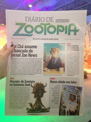 Zootopia newspaper