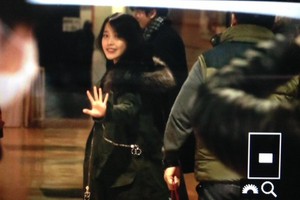  160123 iu Arriving at 'A Happy iu ano 2016' fã Meeting in Tokyo