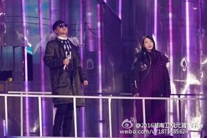  160201 IU rehearsal foto for Hunan TV Spring Festival