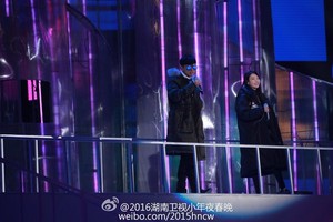  160201 आई यू rehearsal चित्र for Hunan TV Spring Festival