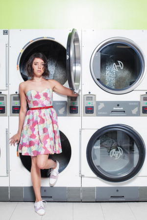  Aubrey Plaza Models Rachel Antonoff's Spring 2014 Ready-to-Wear Collection