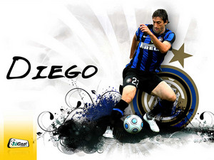  Diego Milito Inter de Milan দেওয়ালপত্র