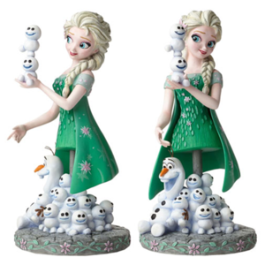  frozen Fever - Elsa and Olaf Grand Jester Mini-Bust