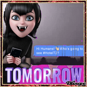  Hi Humans! Who's going to see #HotelT2?