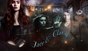  Jace/Clary kertas dinding