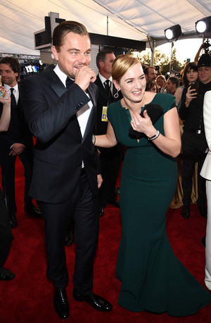 Kate Winslet and Leonardo DiCaprio SAG Awards 2016 