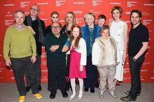  Kieran and the cast of Wiener Dog at the film premiere