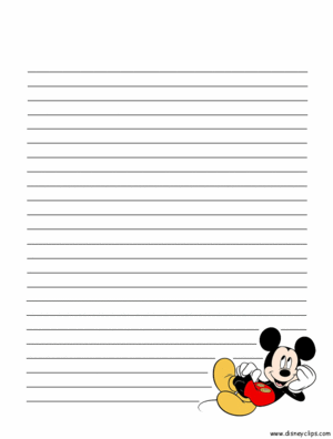 Mickey Mouse stationary