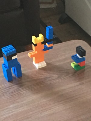  My Lego Minecrat Stampy figures