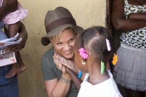  P!nk in Haiti to Help Children