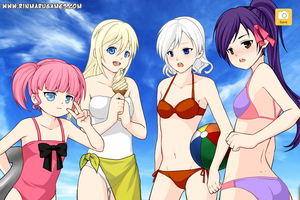 Prasea, Colette,Raine, And Sheena from tales of symphonia