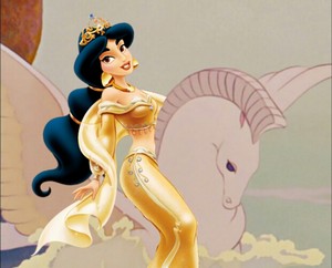  Princess жасмин and her Beautiful White Pegasus