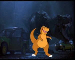  Rex e il tirannosauro di Jurassic Park