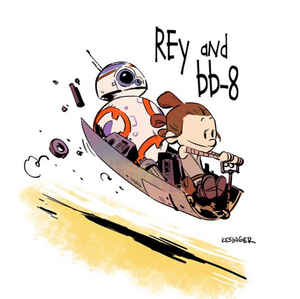  Rey and BB-8