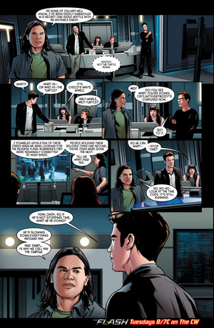  The Flash - Episode 2.10 - Potential Energy - Comic voorbeeld